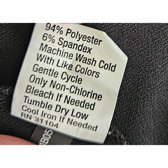 NWT THE LIMITED V-Neck Wrap Blouse Womens XL Black Stretchy Reversible Shirt $69 - Picture 9 of 9